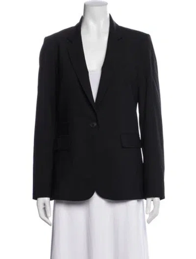 Pre-owned Veronica Beard Virgin Wool Blazer In Black