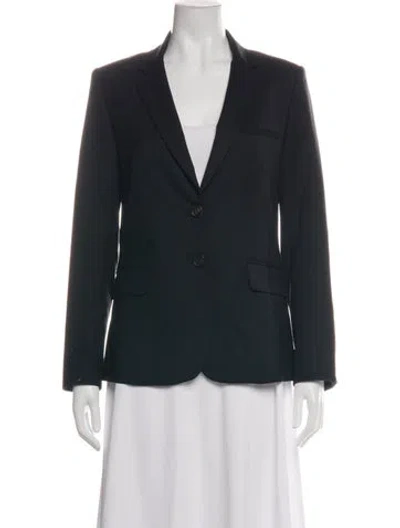 Pre-owned Veronica Beard Virgin Wool Blazer In Black