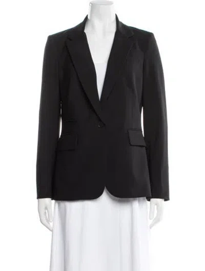 Pre-owned Veronica Beard Virgin Wool Blazer In Black