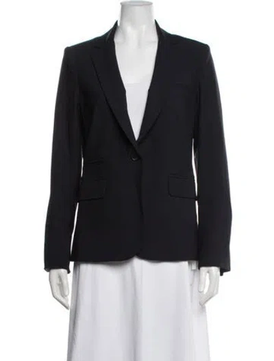 Pre-owned Veronica Beard Virgin Wool Blazer In Black