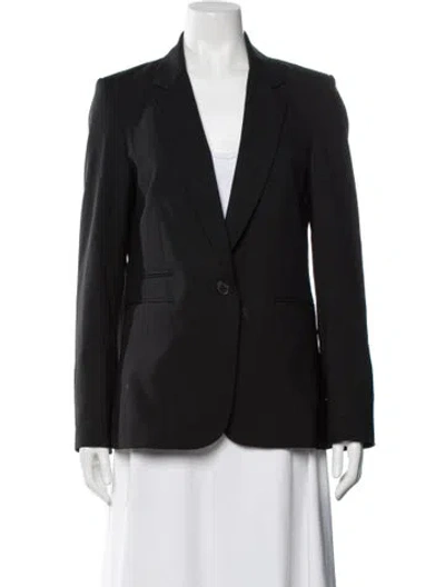 Pre-owned Veronica Beard Virgin Wool Blazer In Black