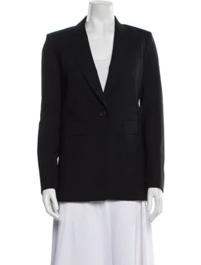 Pre-owned Veronica Beard Virgin Wool Blazer In Blue