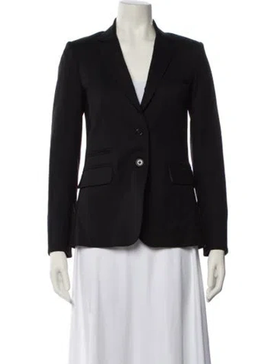 Pre-owned Veronica Beard Virgin Wool Blazer In Blue