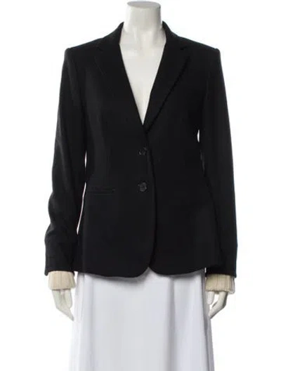 Pre-owned Veronica Beard Virgin Wool Blazer In Blue