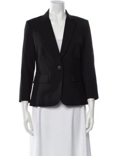 Pre-owned Veronica Beard Virgin Wool Blazer In Blue