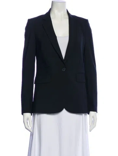 Pre-owned Veronica Beard Virgin Wool Blazer In Blue