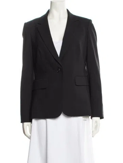 Pre-owned Veronica Beard Virgin Wool Blazer In Blue