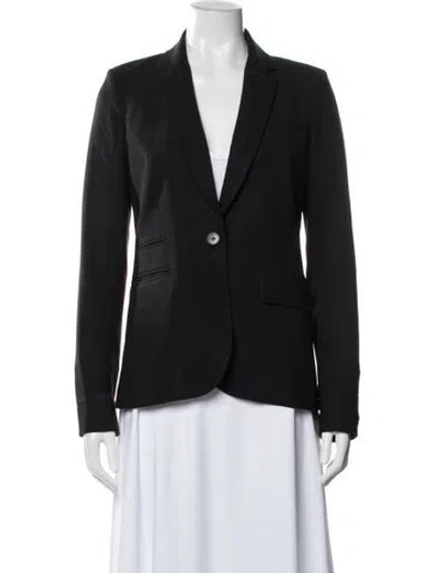 Pre-owned Veronica Beard Virgin Wool Blazer In Blue