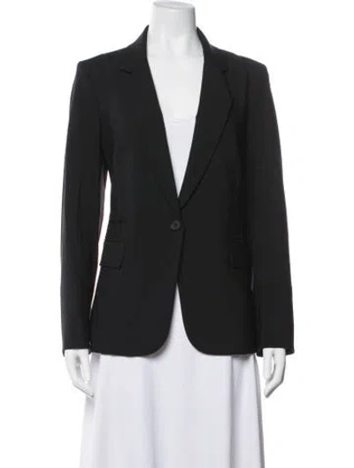 Pre-owned Veronica Beard Virgin Wool Blazer In Blue