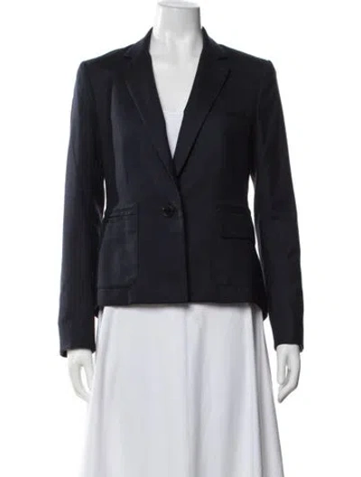 Pre-owned Veronica Beard Virgin Wool Blazer In Blue