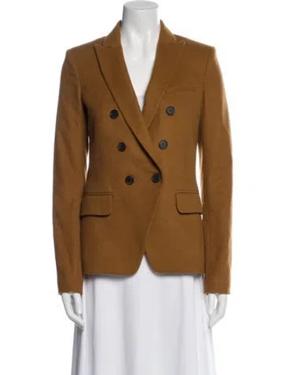 Pre-owned Veronica Beard Virgin Wool Blazer In Brown