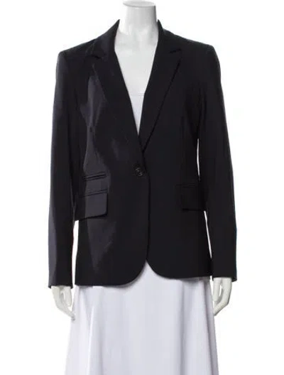 Pre-owned Veronica Beard Virgin Wool Blazer In Gray