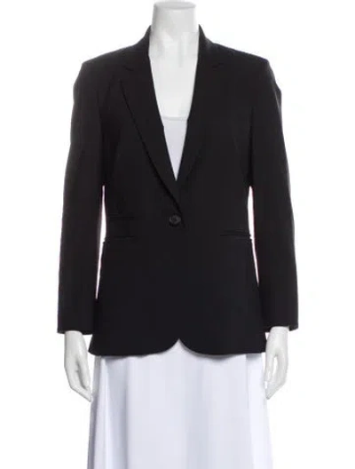 Pre-owned Veronica Beard Virgin Wool Blazer In Gray