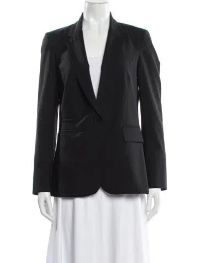 Pre-owned Veronica Beard Virgin Wool Blazer In Gray