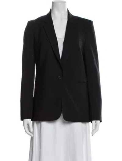 Pre-owned Veronica Beard Virgin Wool Blazer In Gray