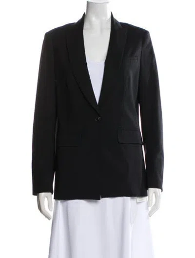 Pre-owned Veronica Beard Virgin Wool Blazer In Gray
