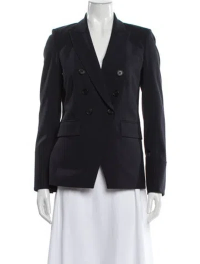 Pre-owned Veronica Beard Virgin Wool Blazer In Gray