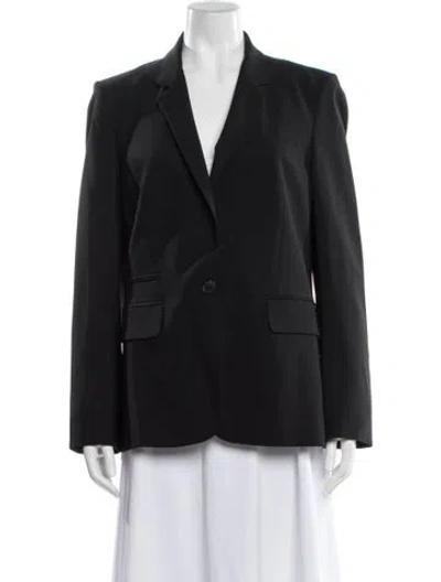 Pre-owned Veronica Beard Virgin Wool Blazer In Gray