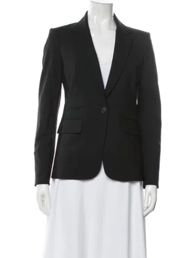 Pre-owned Veronica Beard Virgin Wool Blazer In Green