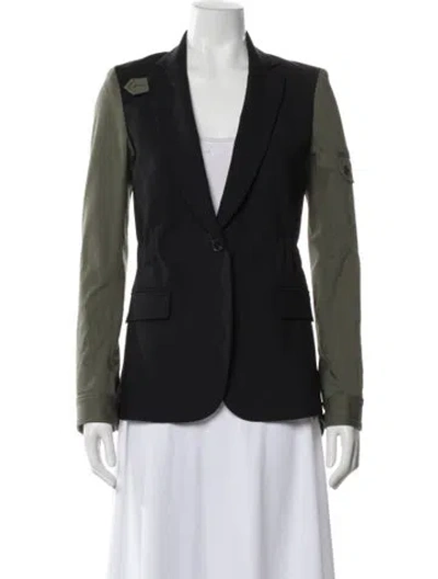 Pre-owned Veronica Beard Virgin Wool Blazer In Multi