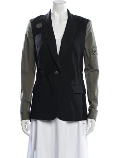 Pre-owned Veronica Beard Virgin Wool Blazer In Multi