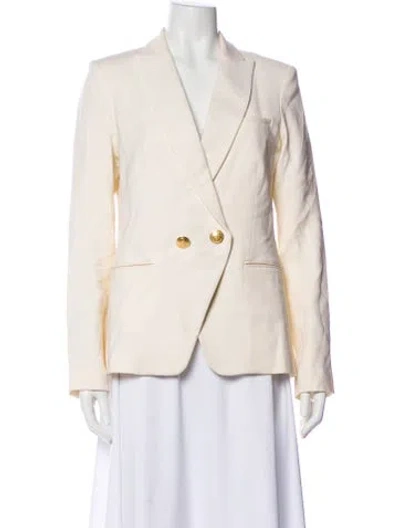 Pre-owned Veronica Beard Virgin Wool Blazer In Neutral