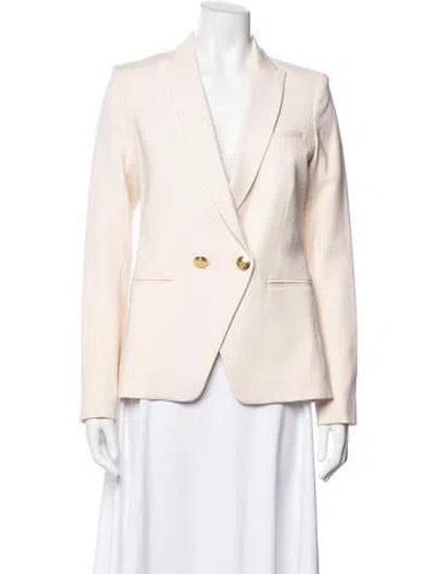 Pre-owned Veronica Beard Virgin Wool Blazer In Neutral
