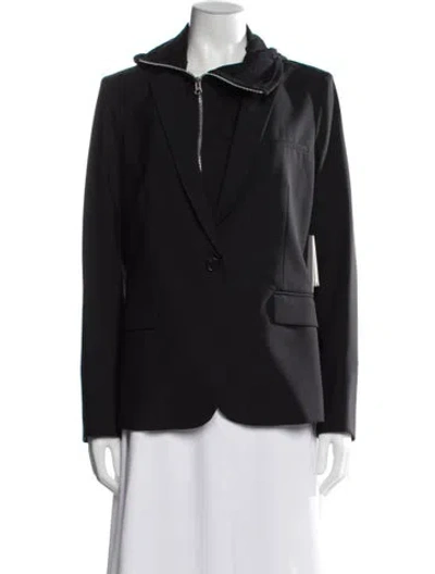 Pre-owned Veronica Beard Virgin Wool Blazer W/ Tags In Black