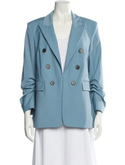 Pre-owned Veronica Beard Virgin Wool Blazer W/ Tags In Blue