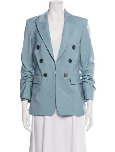 Pre-owned Veronica Beard Virgin Wool Blazer W/ Tags In Blue