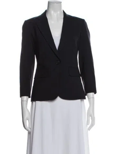 Pre-owned Veronica Beard Virgin Wool Blazer W/ Tags In Gray