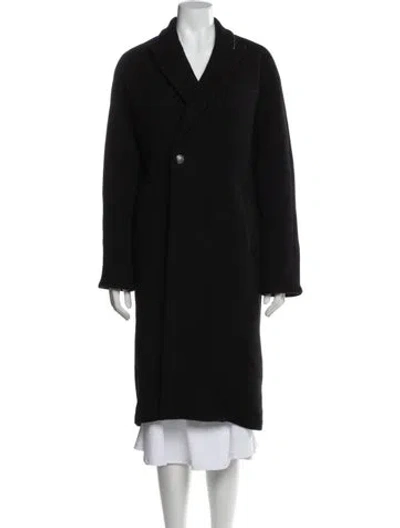 Pre-owned Veronica Beard Virgin Wool Coat In Black