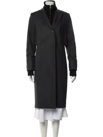 Pre-owned Veronica Beard Virgin Wool Coat In Grey