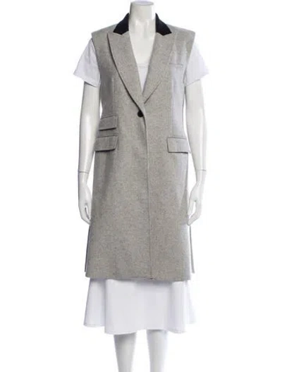 Pre-owned Veronica Beard Virgin Wool Coat In Neutrals