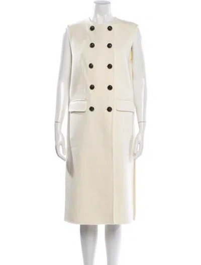 Pre-owned Veronica Beard Virgin Wool Coat In Neutrals
