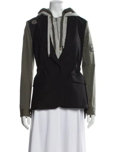 Pre-owned Veronica Beard Virgin Wool Evening Jacket In Multi