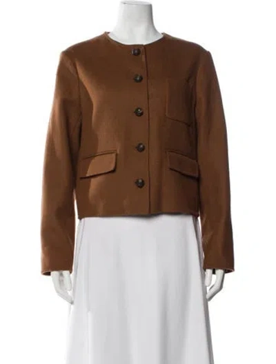 Pre-owned Veronica Beard Virgin Wool Evening Jacket In Pink