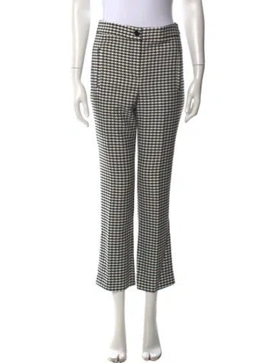 Pre-owned Veronica Beard Virgin Wool Flared Pants In Black