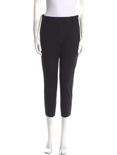 Pre-owned Veronica Beard Virgin Wool Skinny Leg Pants In Black