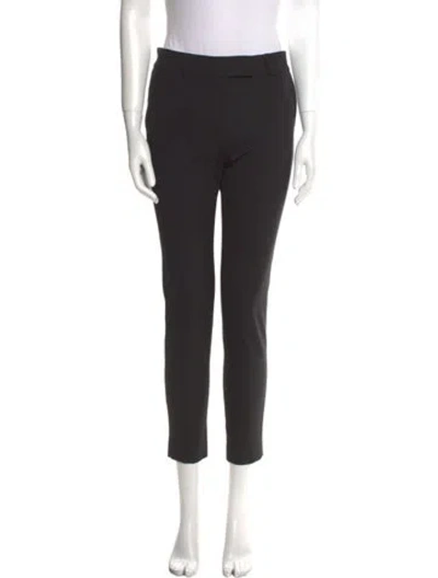 Pre-owned Veronica Beard Virgin Wool Skinny Leg Pants In Black