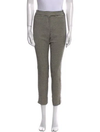 Pre-owned Veronica Beard Virgin Wool Skinny Leg Pants In Black
