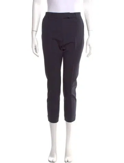 Pre-owned Veronica Beard Virgin Wool Skinny Leg Pants In Blue