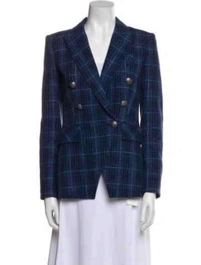 Pre-owned Veronica Beard Virgin Wool Striped Set In Blue