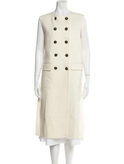 Pre-owned Veronica Beard Virgin Wool Vest W/ Tags In Neutral