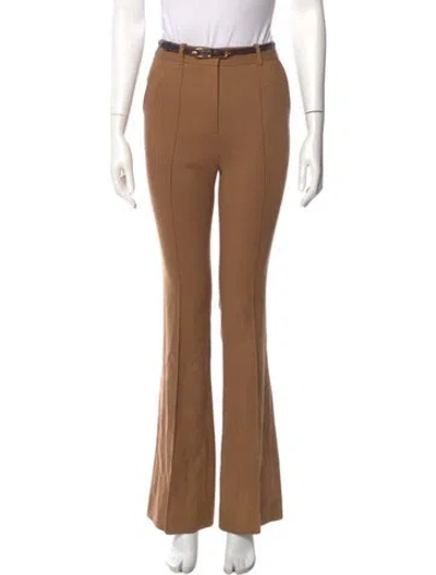 Pre-owned Veronica Beard Virgin Wool Wide Leg Pants W/ Tags In Neutral