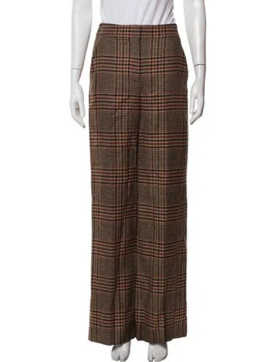 Pre-owned Veronica Beard Virgin Wool Wide Leg Pants W/ Tags In Neutrals