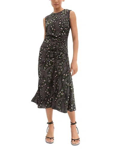 Veronica Beard Viviana Midi Dress In Black Multi