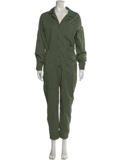 Pre-owned Veronica Beard V-neck Jumpsuit In Green