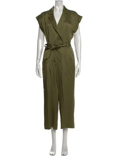 Pre-owned Veronica Beard V-neck Jumpsuit In Green