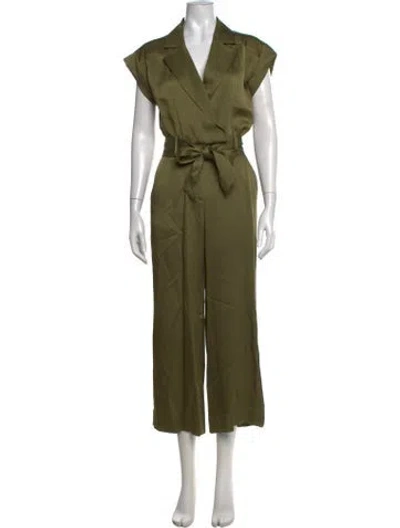 Pre-owned Veronica Beard V-neck Jumpsuit In Green